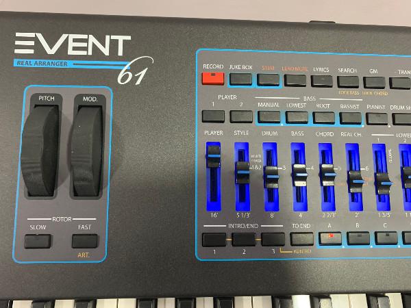 new Ketron EVENT 61 professional Arranger Workstation keyboard face view.jpg