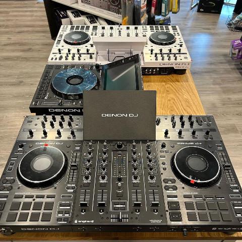 Denon DJ standalone controllers in stock Denon Prime 4+ white.jpg